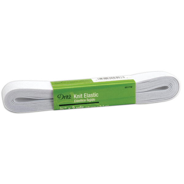 Dritz Knit Elastic 3/4"X3yd - White