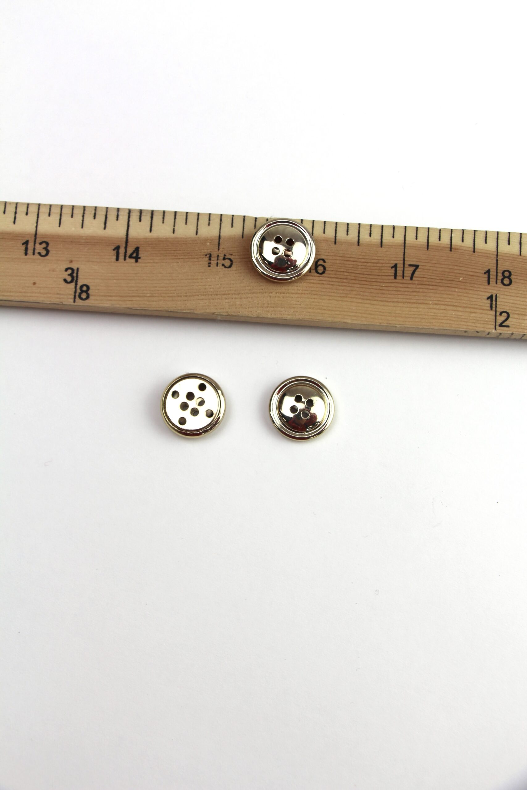 Champagne Gold Domed Classic Button 1"