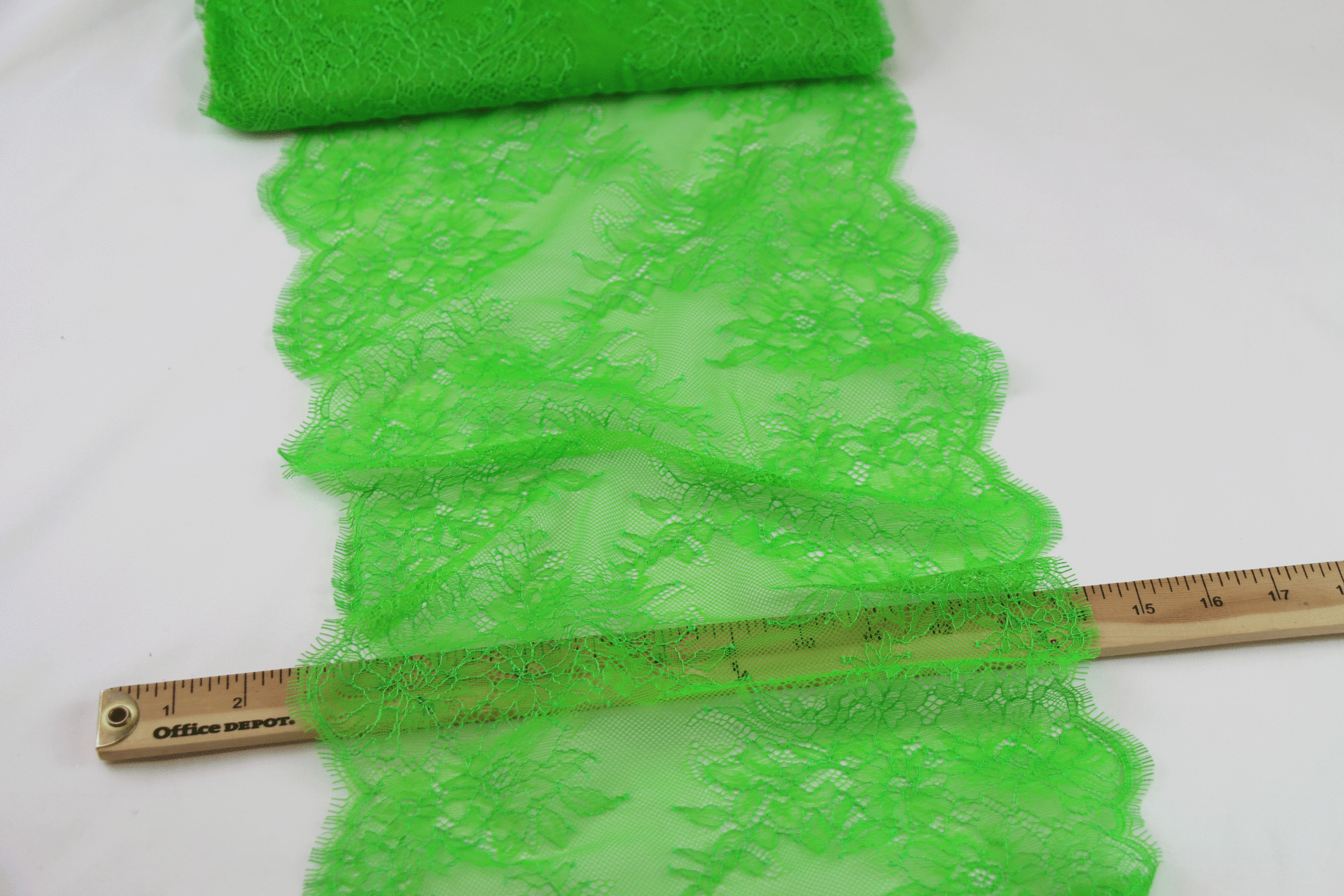 Bright Fern French Lace