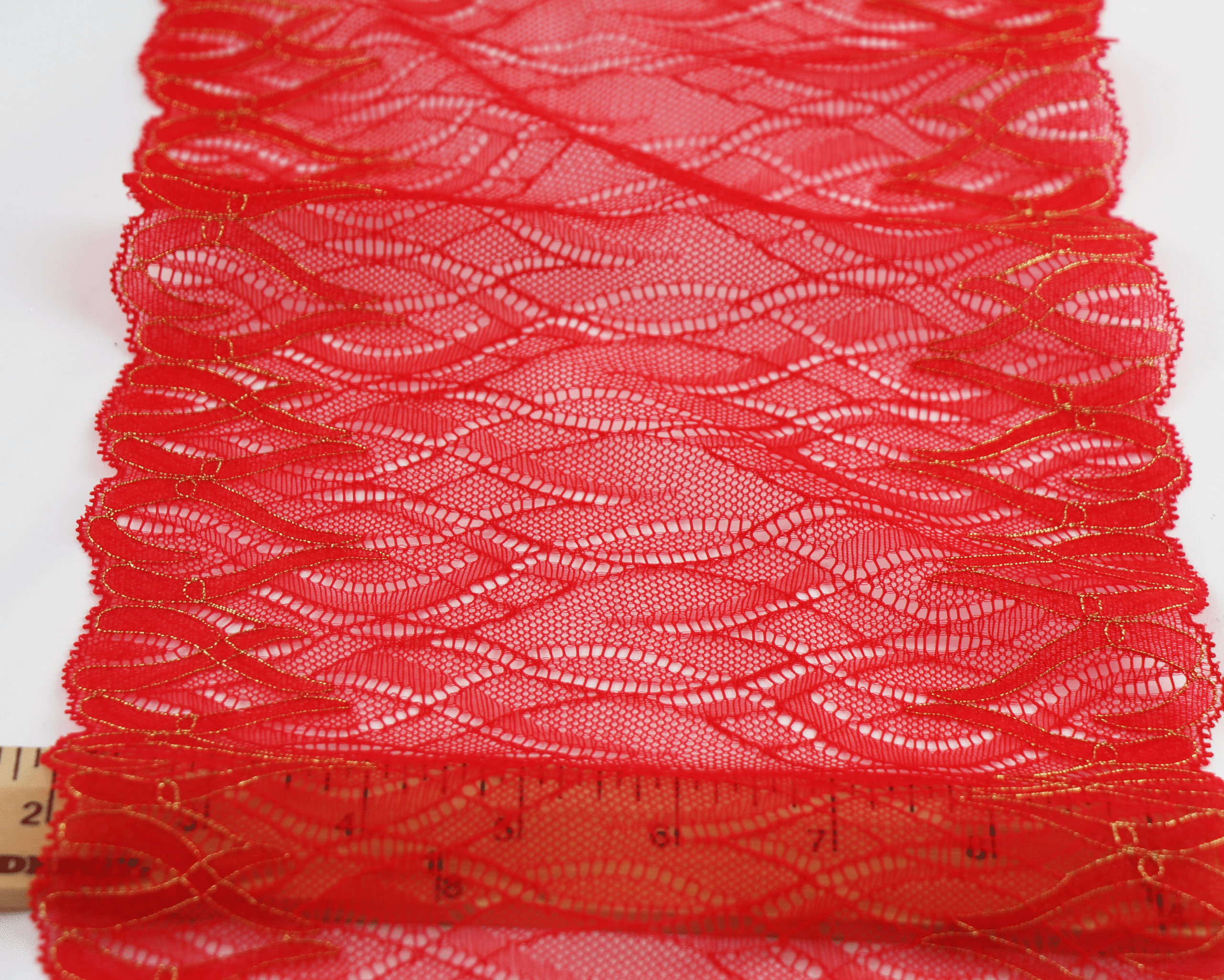 Bright Scarlet Flame Lace