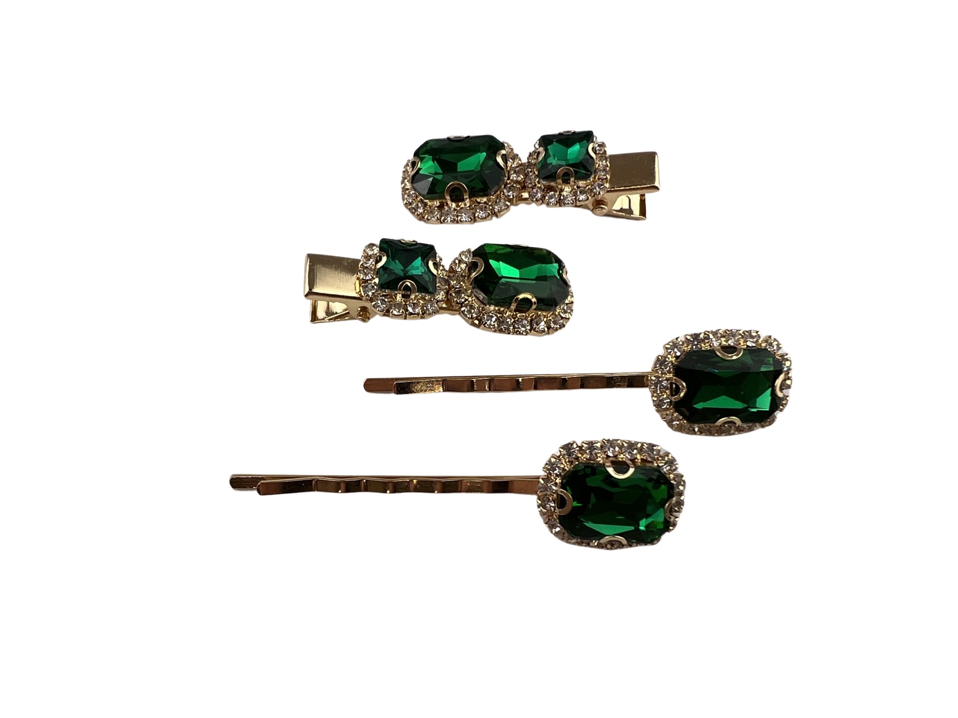 Emerald Clips 4pcs