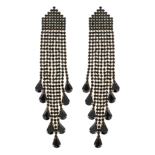 Black Fringe Earrings