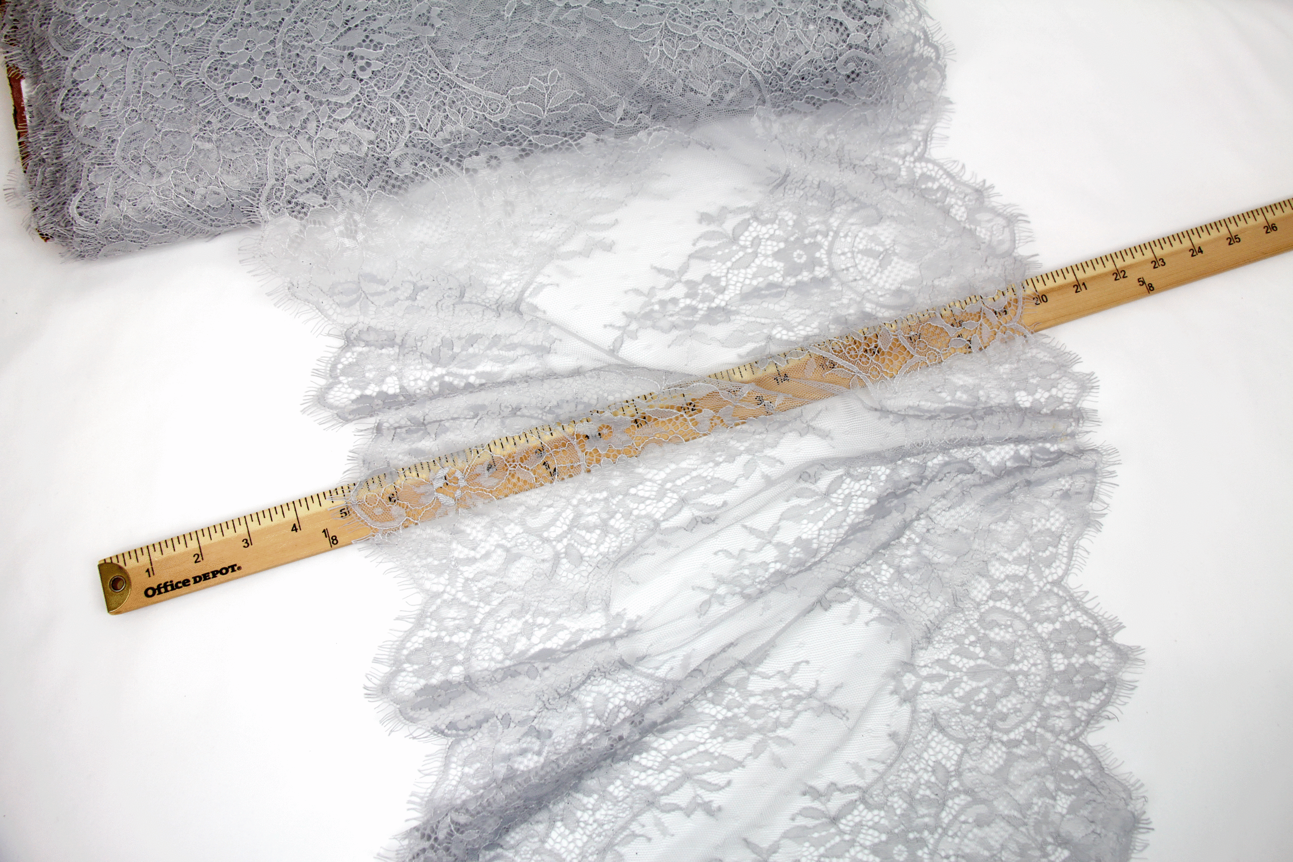 Grey French Lace