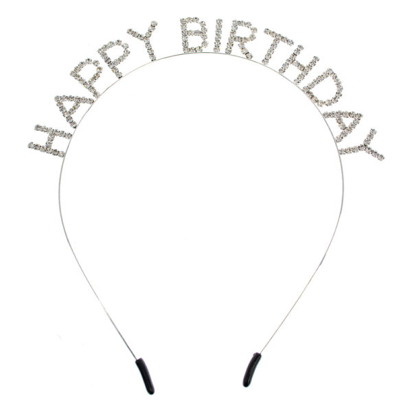 Birthday Silver Headband