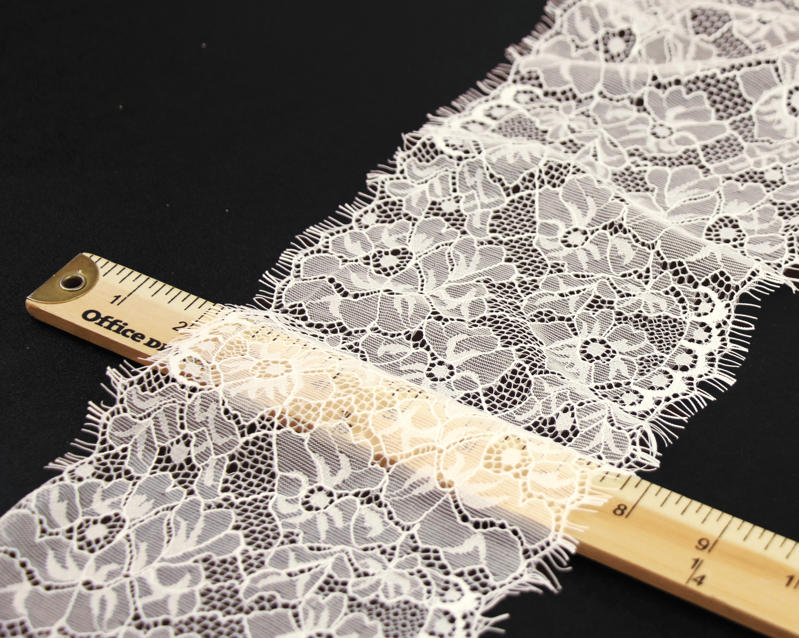 Ivory Floral French Lace