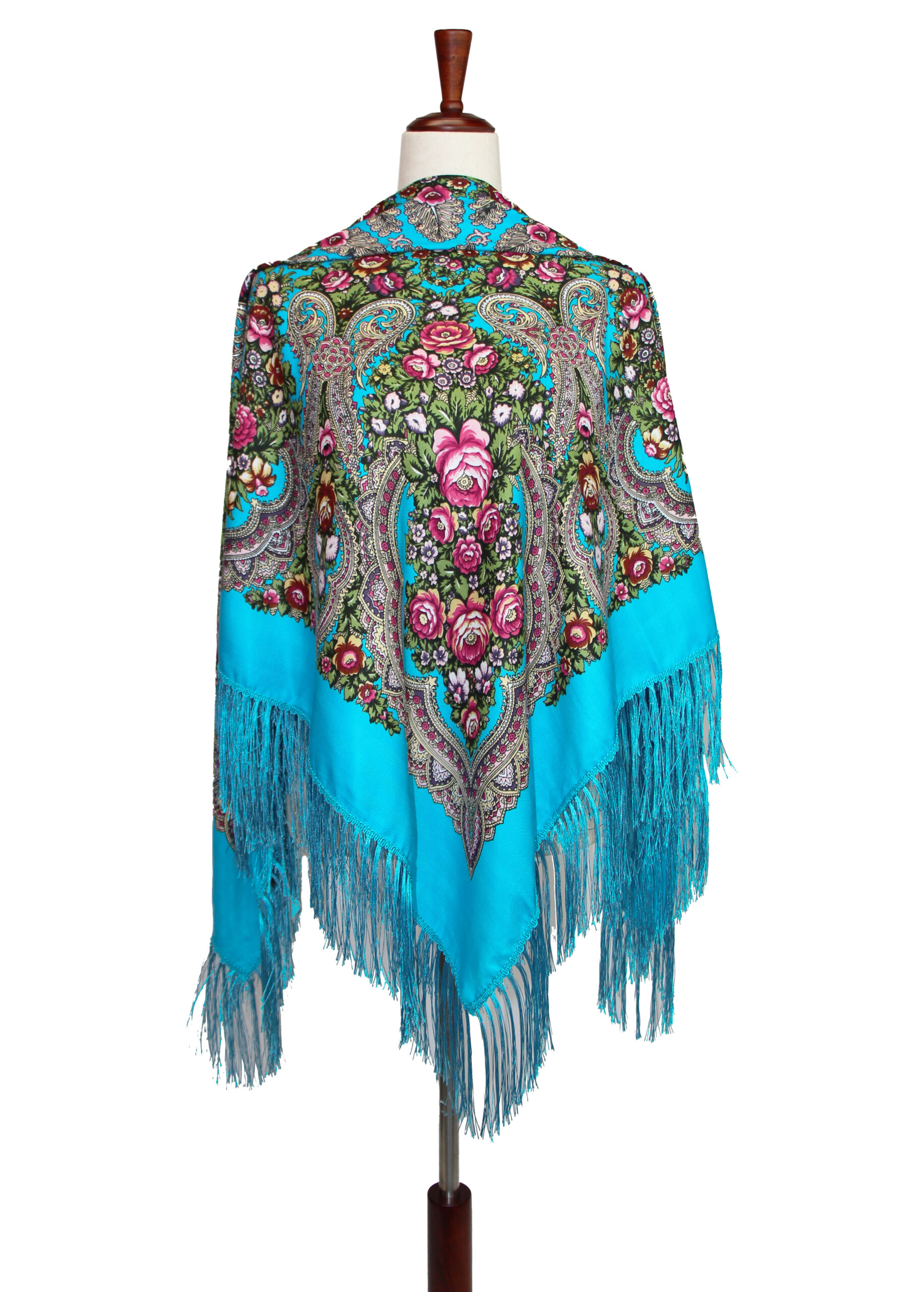 Russian Shawl - Aqua Blue