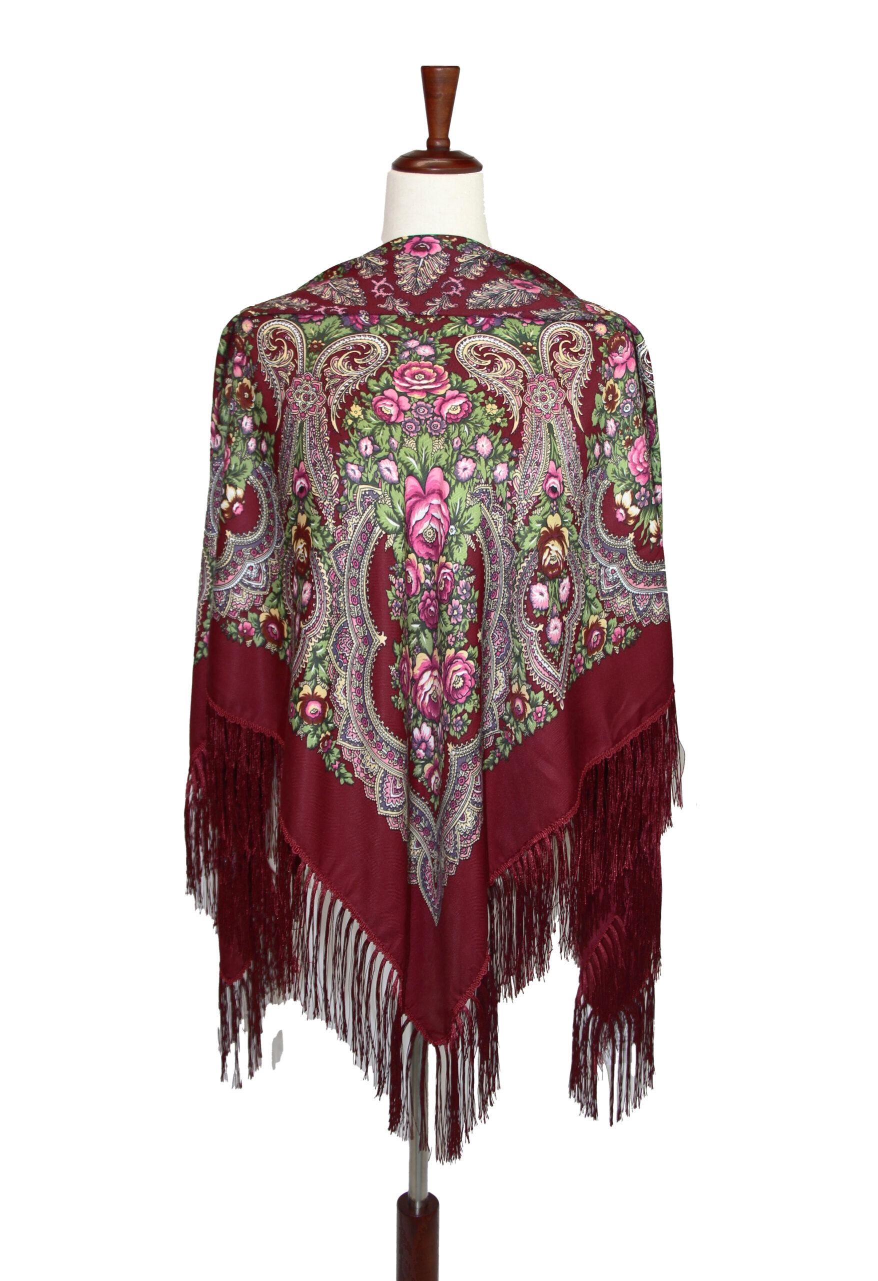 Russian Shawl - Burgundy