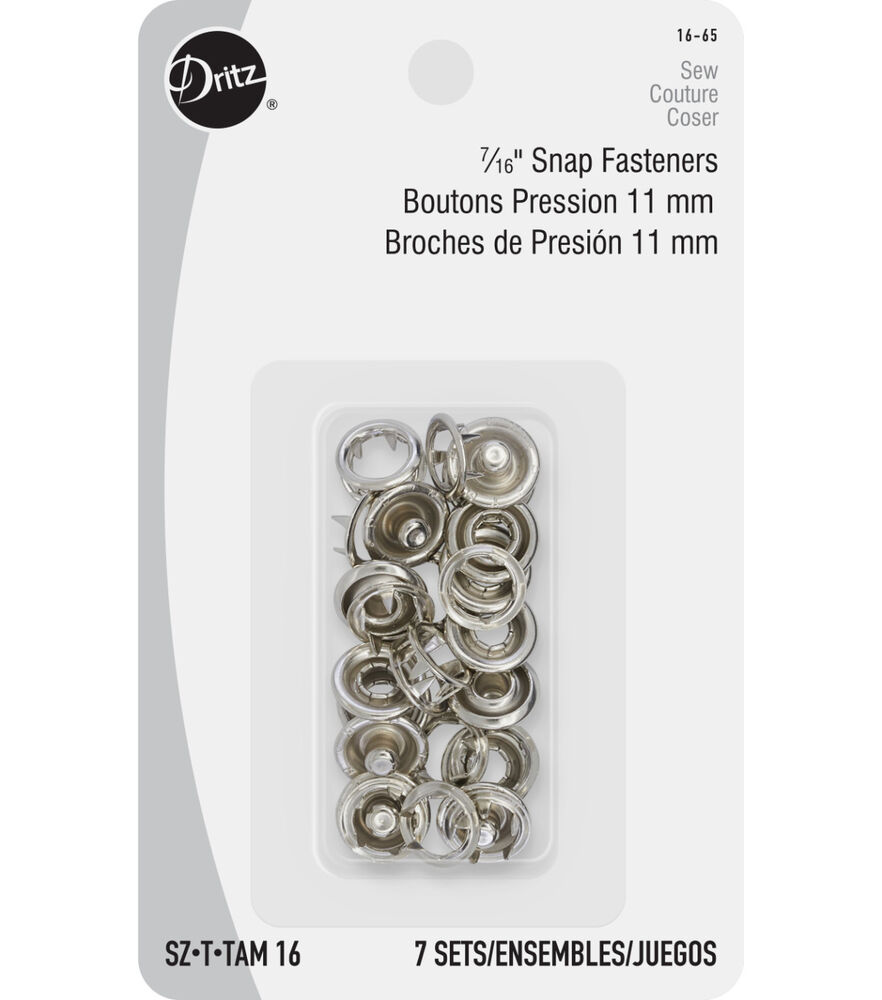 Dritz Snap Fasteners 7/16" 12/Pkg