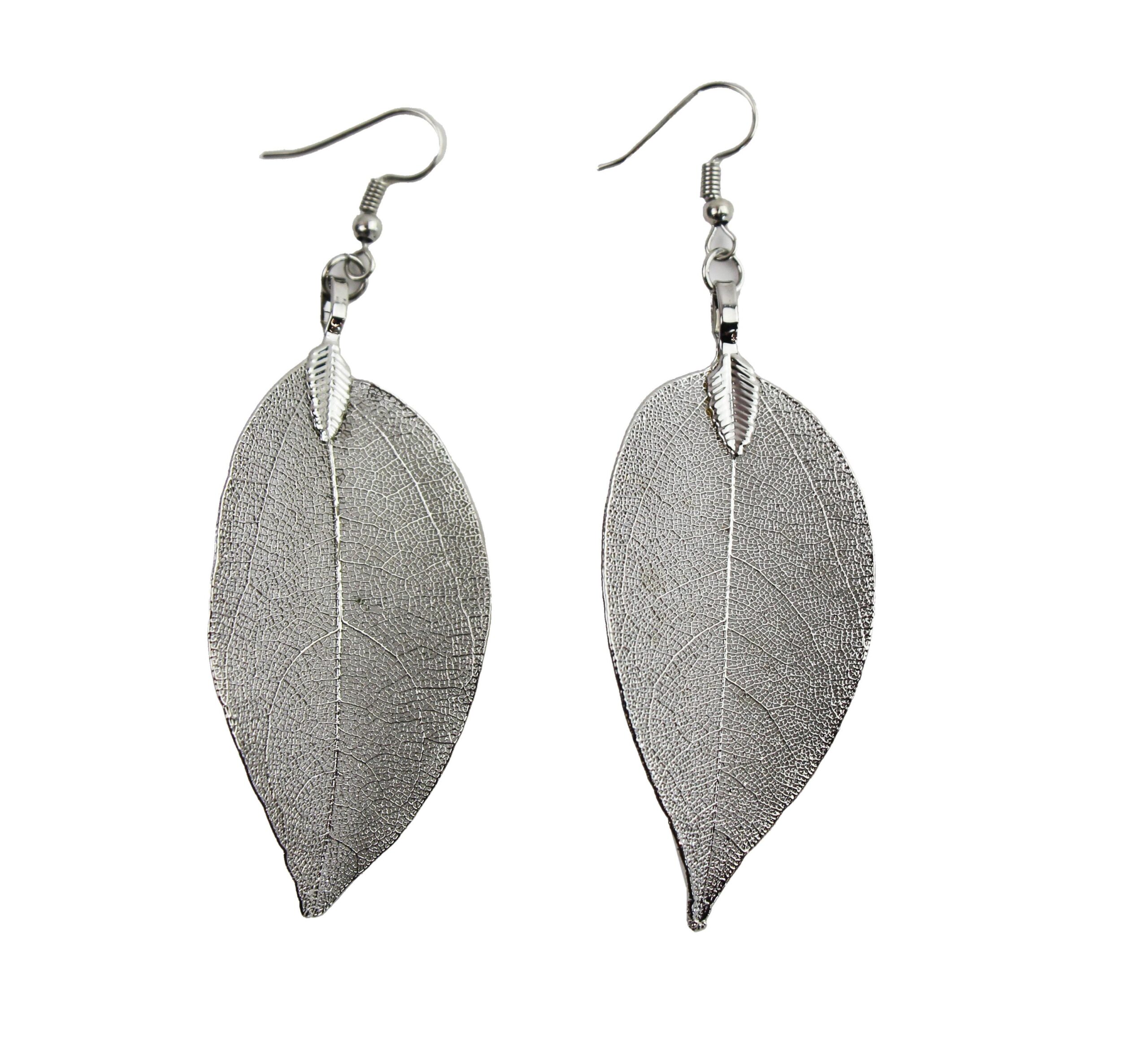 Silver Ashleaf Earrings