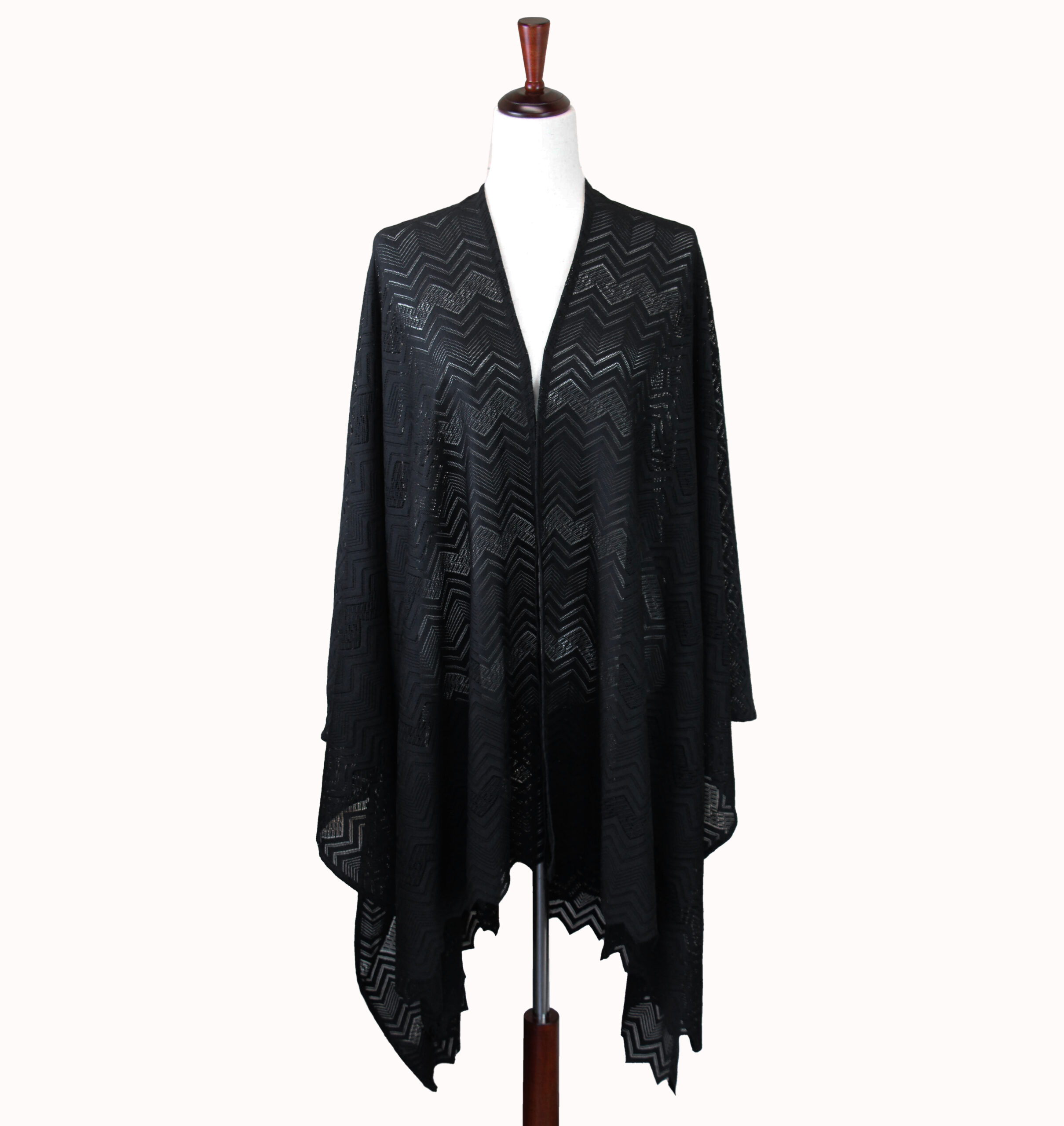 Zig-Zag Cover Up - Black