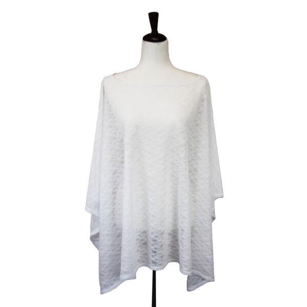 Delicate Pansy Cover Up - White