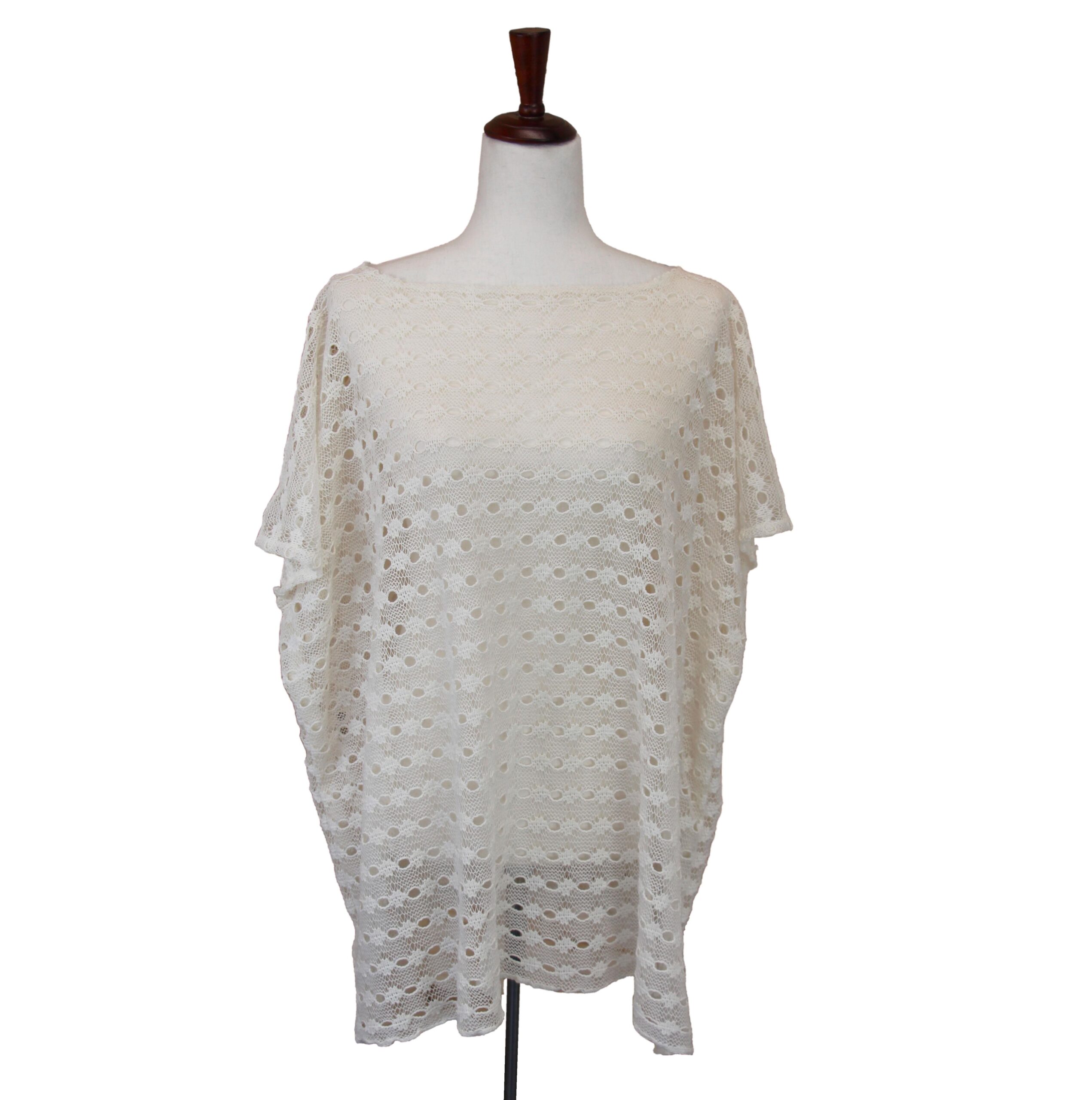 Cream Crochet Cover Up