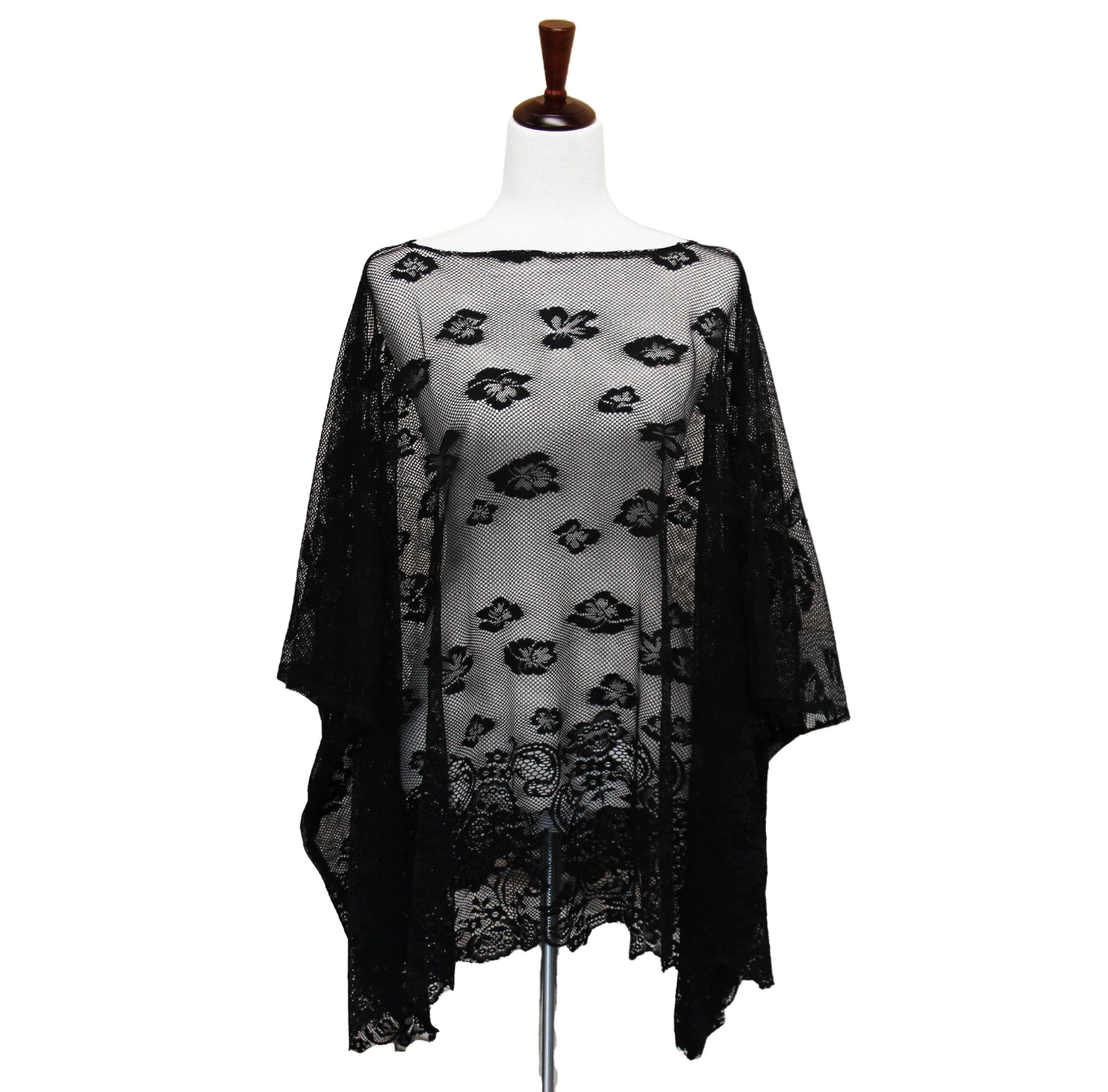 Hawaiian Hibiscus Cover Up - Black