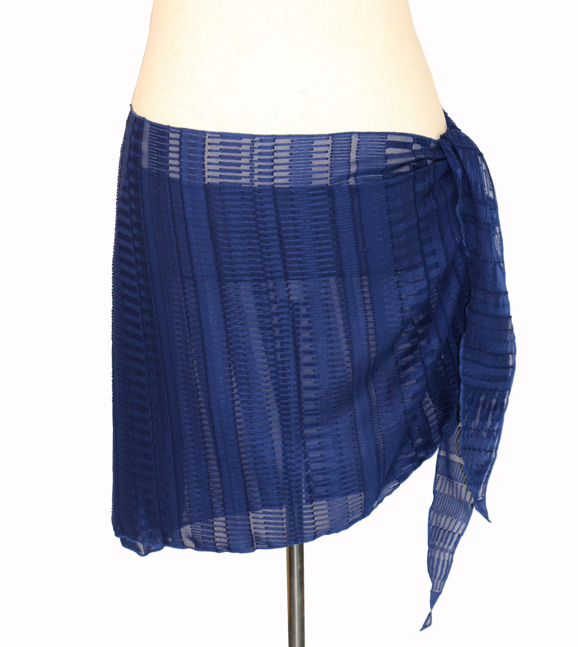 Brite Navy Textured Sarong