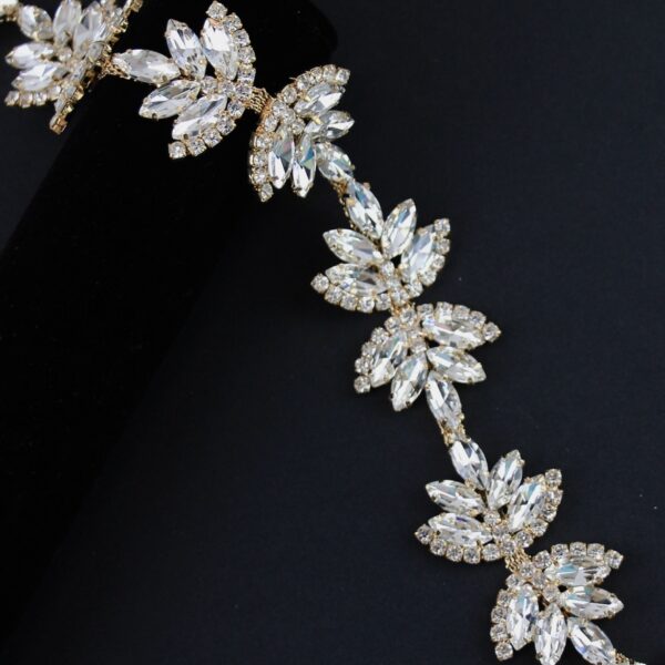 Gold Palm Leaf Jewel Band