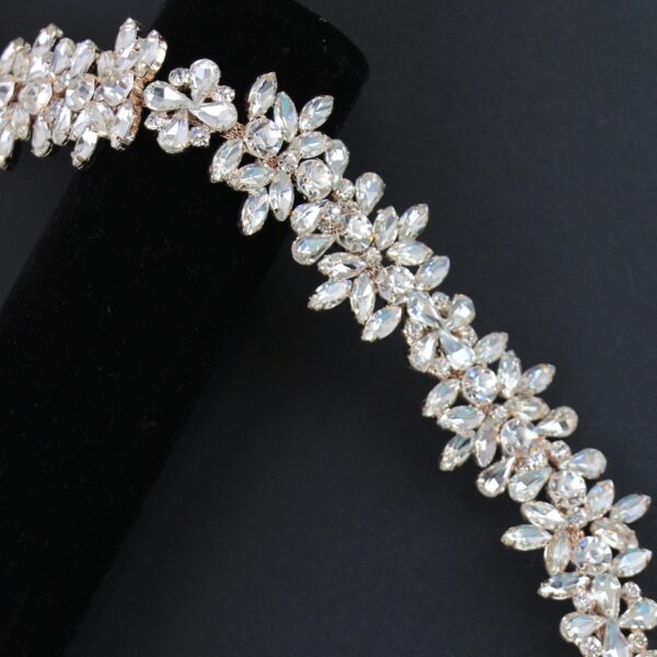 Rose Gold Leaf Jewel Band