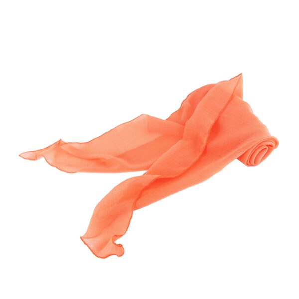 XL Triangle Crinkle Scarf - Neon Orange