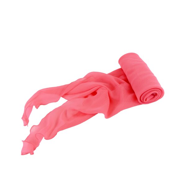 XL Triangle Crinkle Scarf - Neon Pink