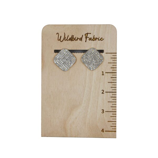 Soft Square Rhinestone Studs
