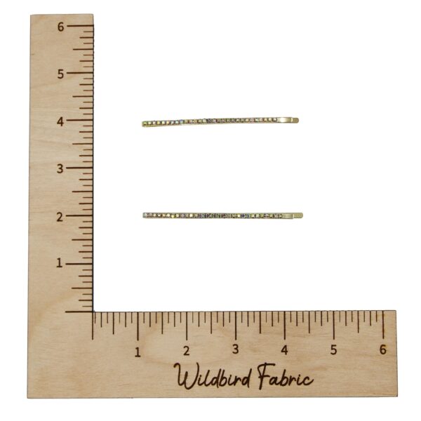 Rhinestone Clips - Gold & Iridescent