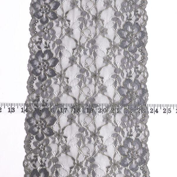 Antique Grey Floral Lace