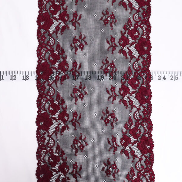 Burgundy & Black Lace