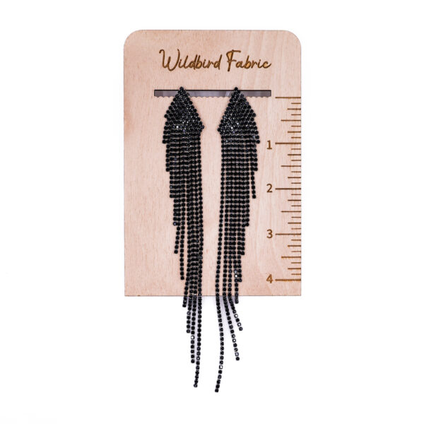 Black Flare Earrings