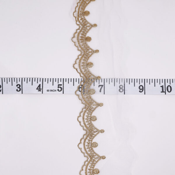 Light Gold Tulle Trim Lace