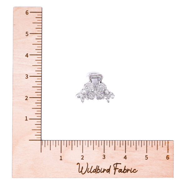 Silver Butterfly Mini Claw Clip