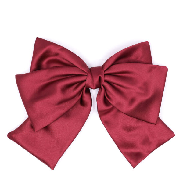 Bright Burgundy Large Bow