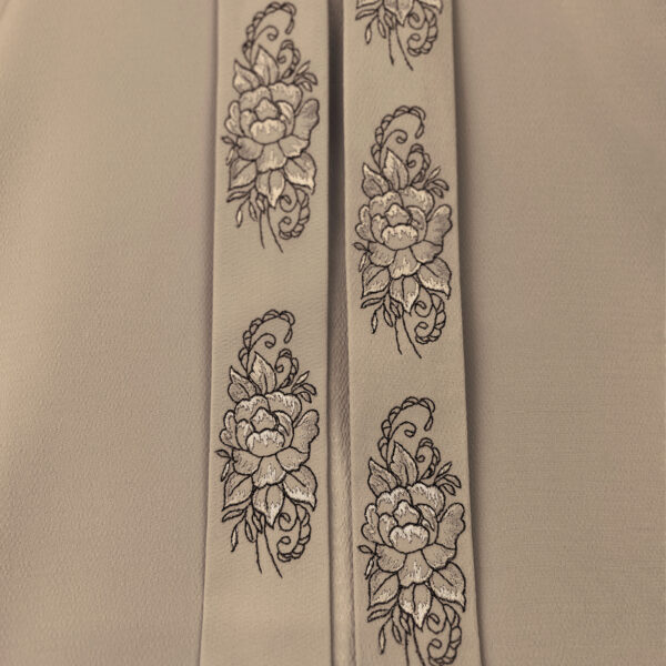 Taupe Embroidery - Rose 7